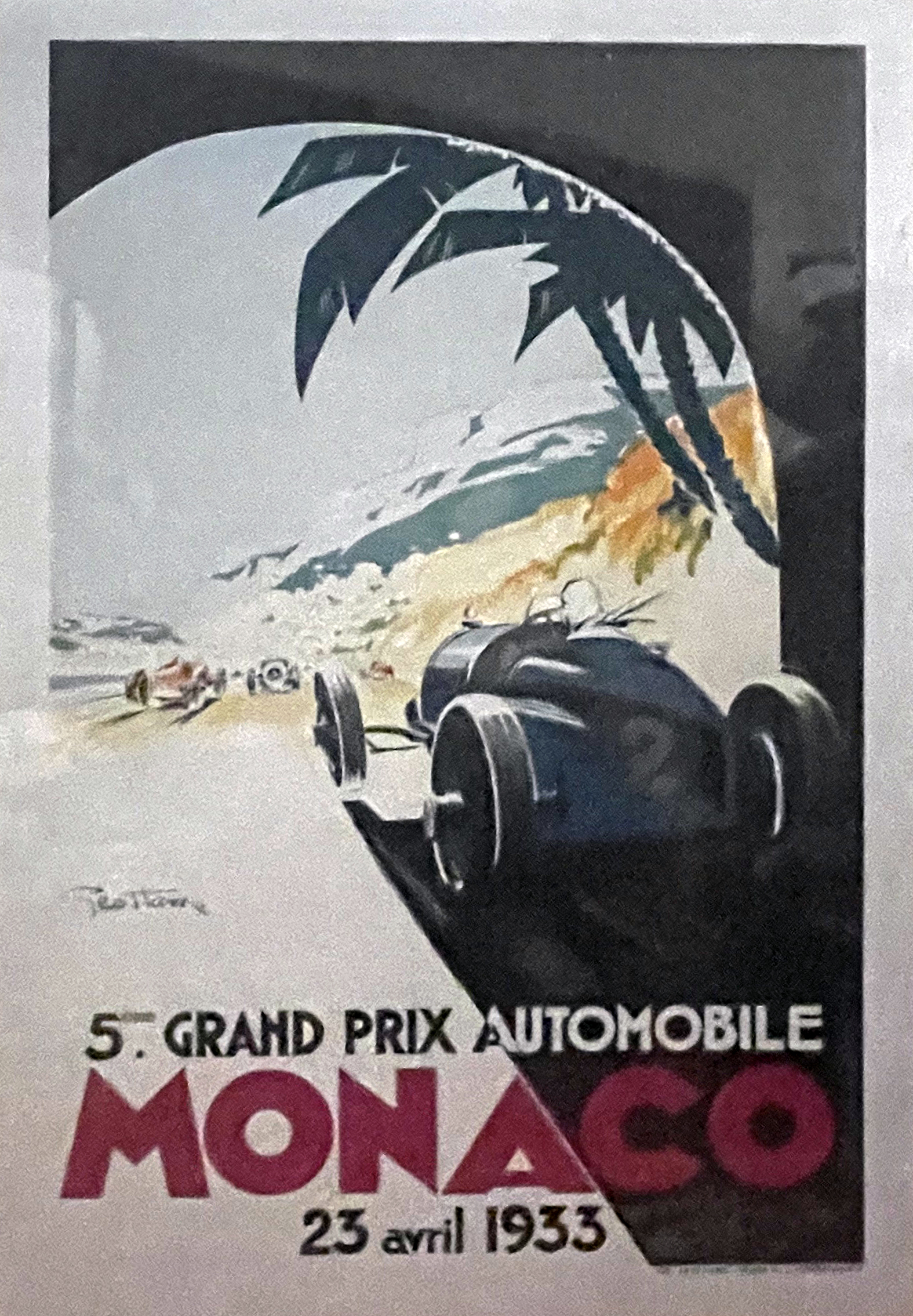Monaco Grand Prix Poster 1933