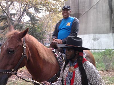 Man on horse 