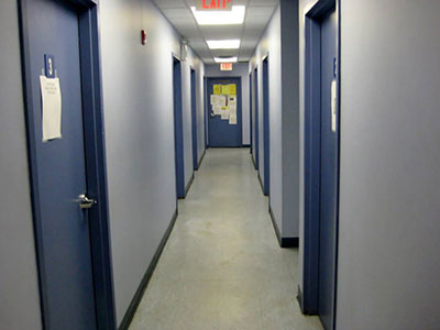 medical office hallway