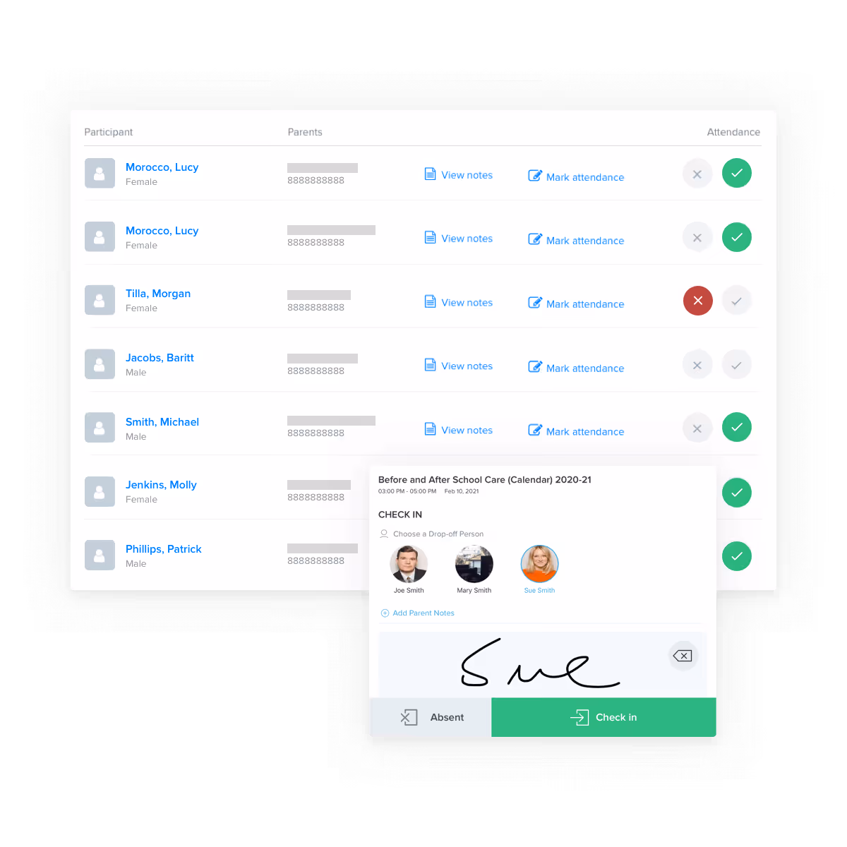 notification alerts via activenet to member announcing closures