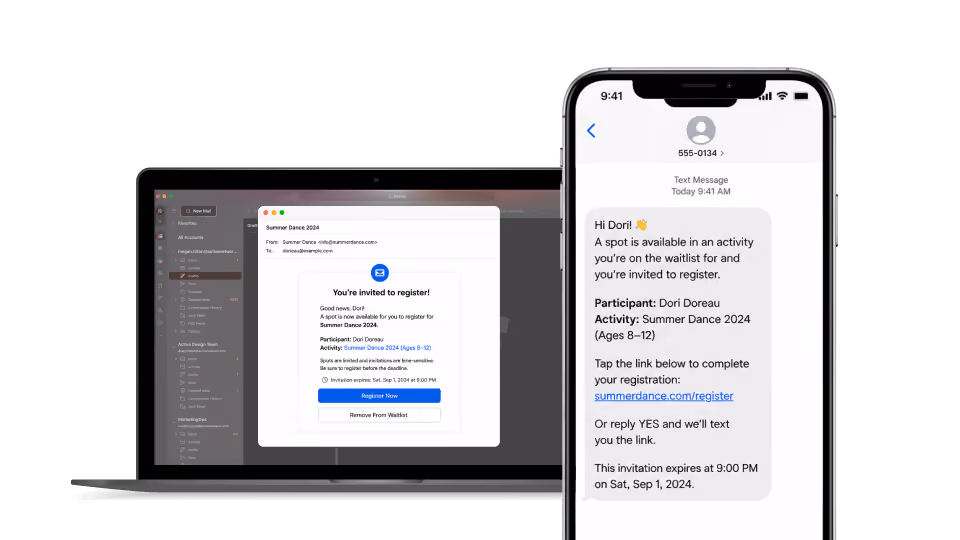 waitlist management inside of activenet