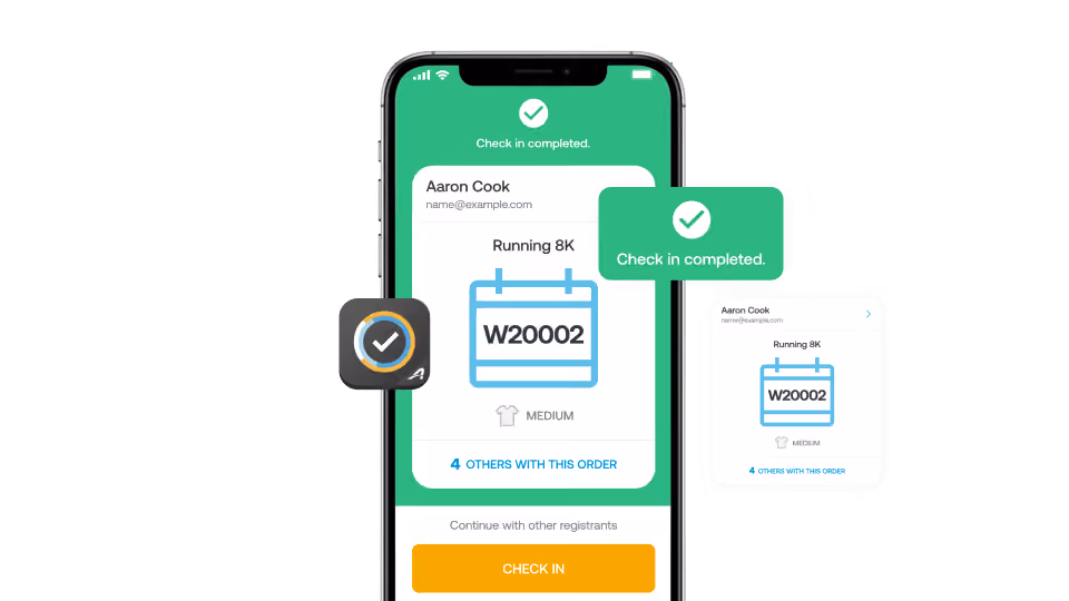 active on-site app screen