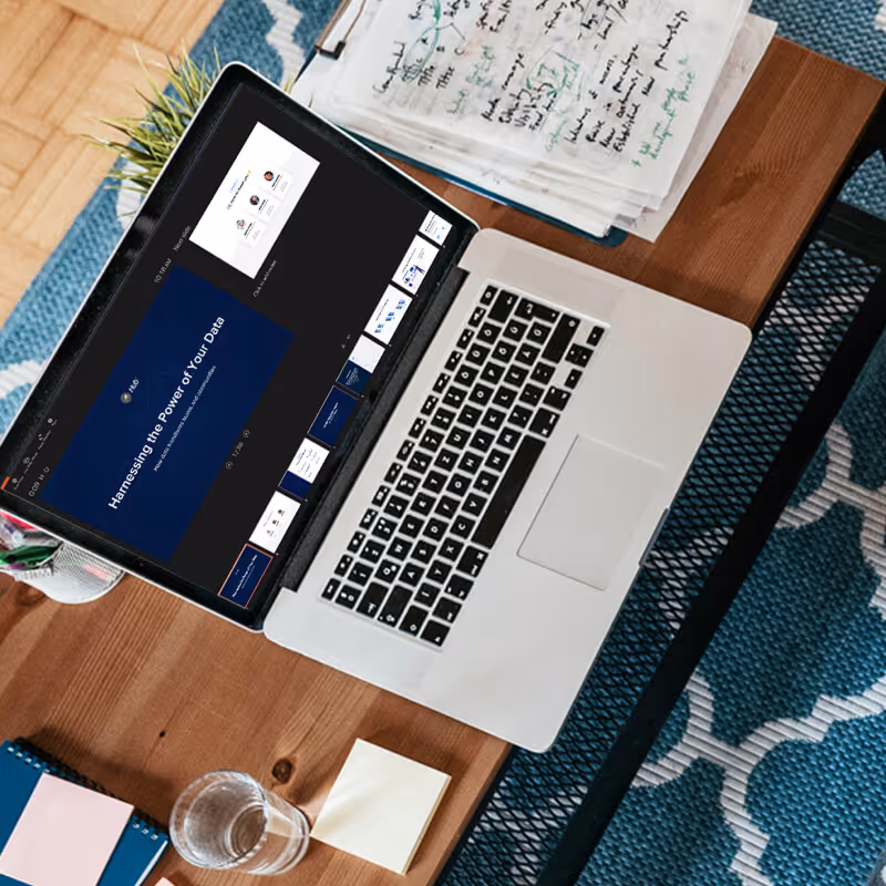 ACTIVENet Hub webinar presenter on computer
