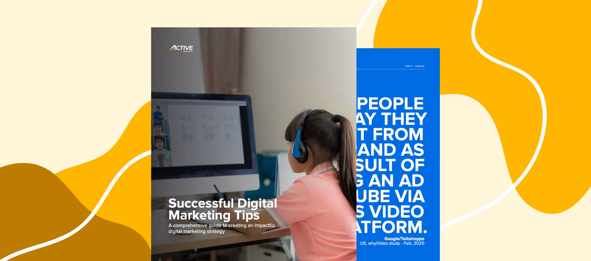 mockup of the active network successful digital marketing tips ebook