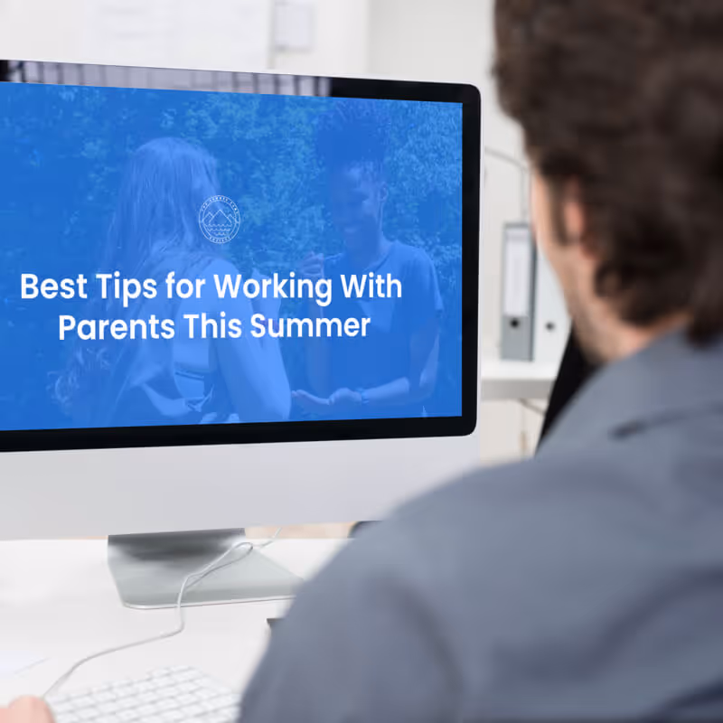 User sitting at computer desktop