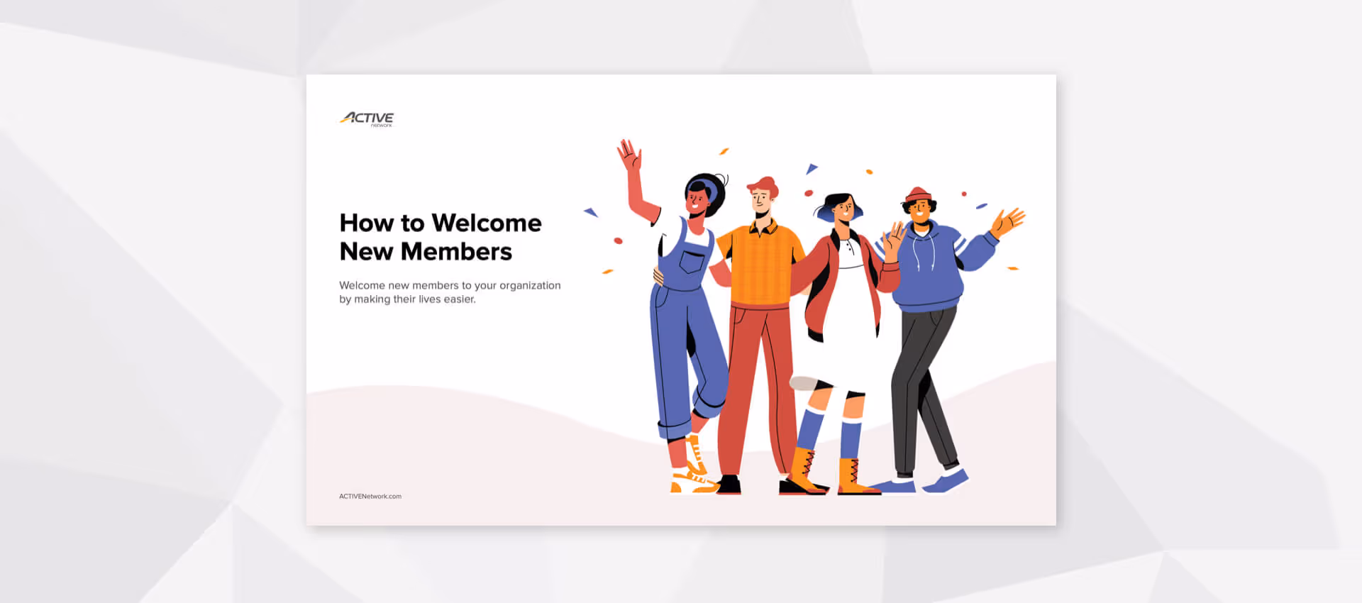 how to welcome new members graphic