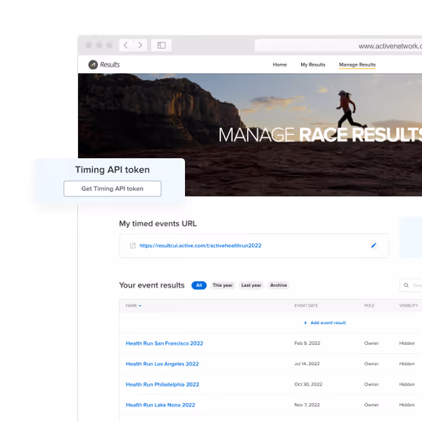 timer view within results