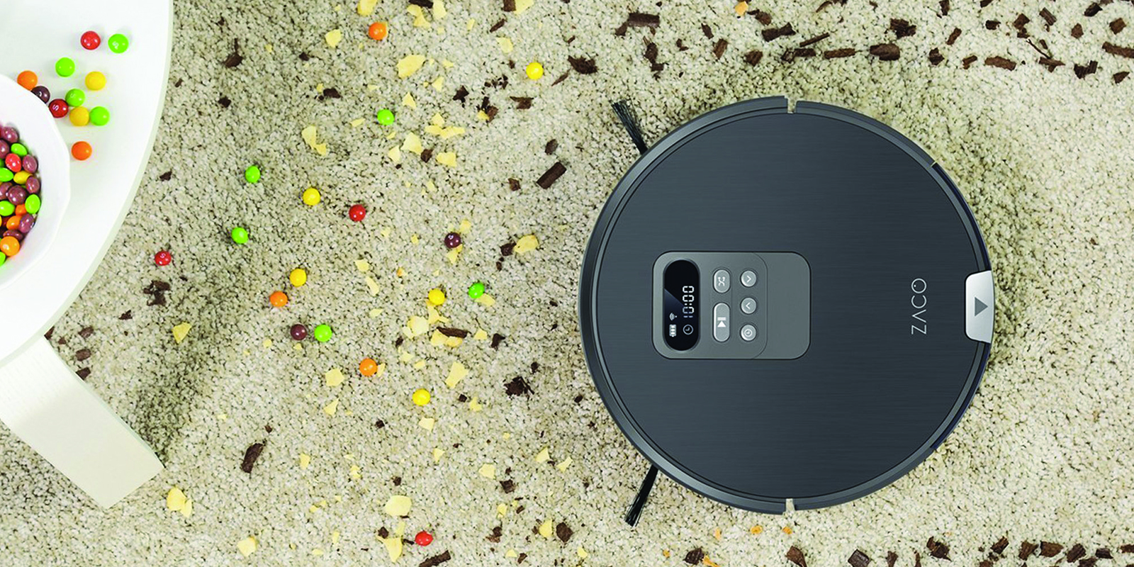 This is the ZACO A9S vacuum robot, the latest innovation in term of technology and Arificial Intelligence.