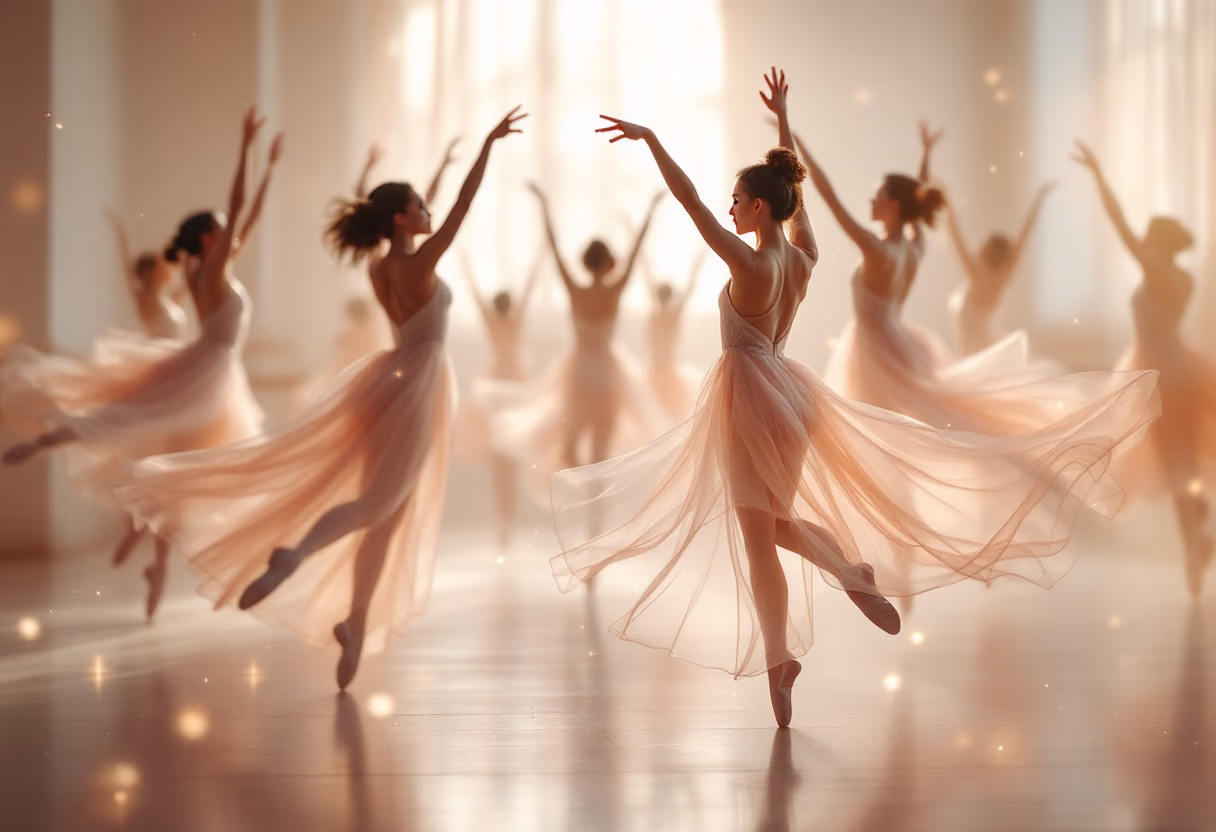 [background image] image of a vibrant dance class in action (for a dance studio)