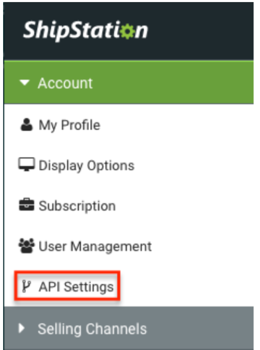 ShipStationAPISettings