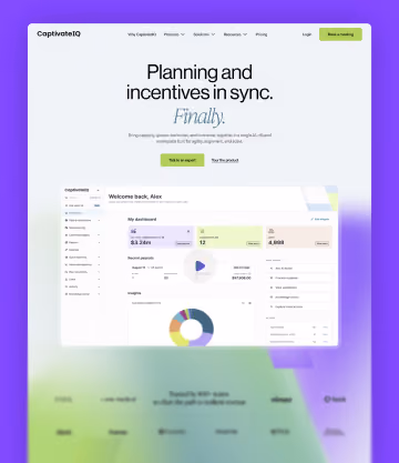 Dashboard interface showing wellness insights, payout data, and navigation menu for health incentives platform.