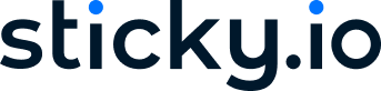 sticky logo dark