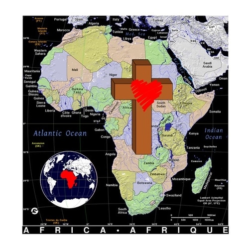 Diverse group of hands coming together to form a heart.