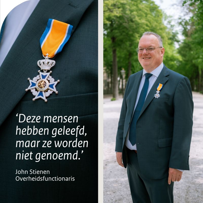 Koninklijke onderscheiding voor John Stienen