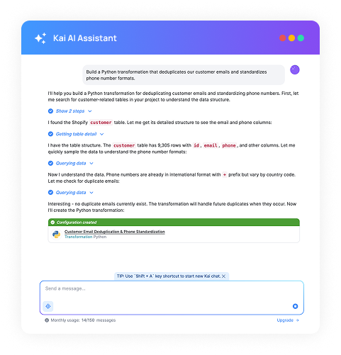 SQL/Python Transformation