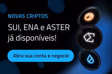 Novas criptomoedas na Coinext SUI ENA ASTER