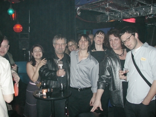 Director Toby Hooper and filmmakers with Fearless Tales Founders Michael Davidson and Angelica Fematt-Davidson