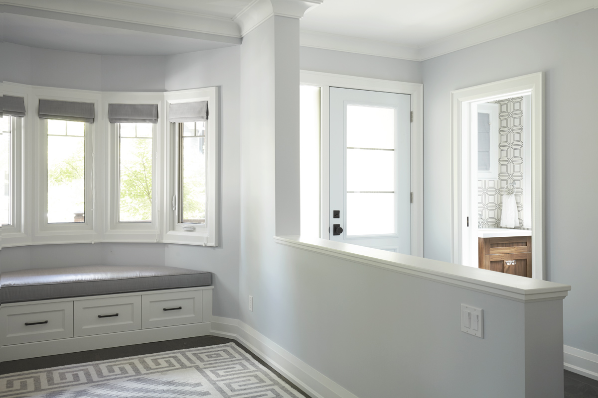 Bloor West Village: This was achieved using a carefully selected window package, hardwood floors and bathroom fixtures and fittings with a nod to the past