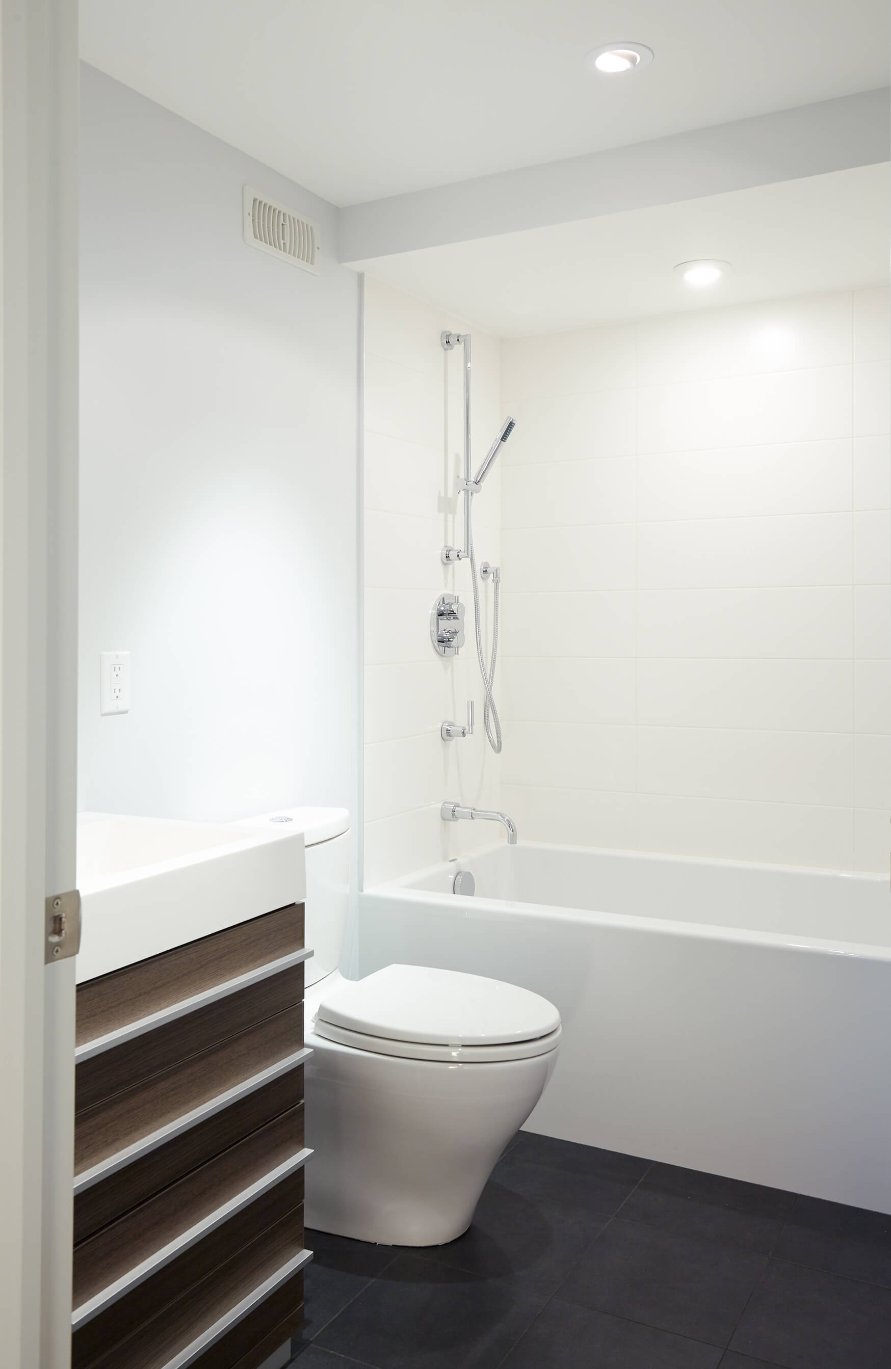 Bedford Park: Another focus and significant investment for these clients was a love of walnut flooring