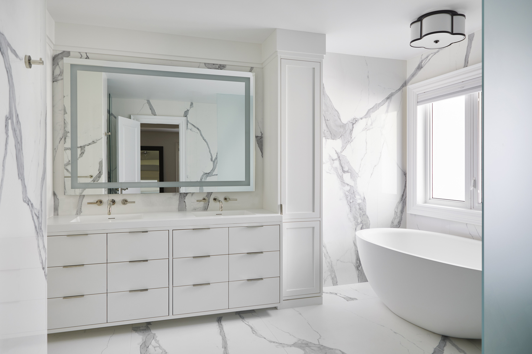 Humber Valley Village: The ensuite was enlarged and totally reinvented