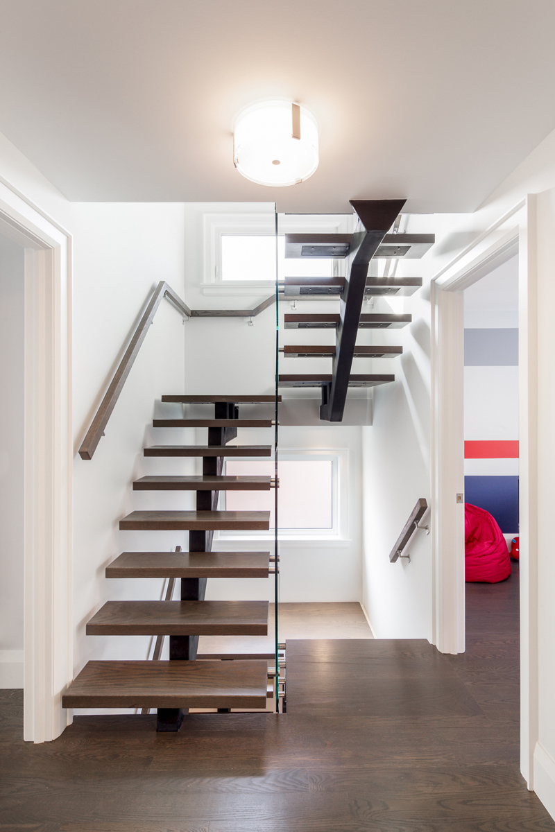 Sherwood Park: With creative design ideas, a clever use of space and an open mono beam staircase guiding you up to all levels, this grand and contemporary home now works well for a family of four and a love of entertaining