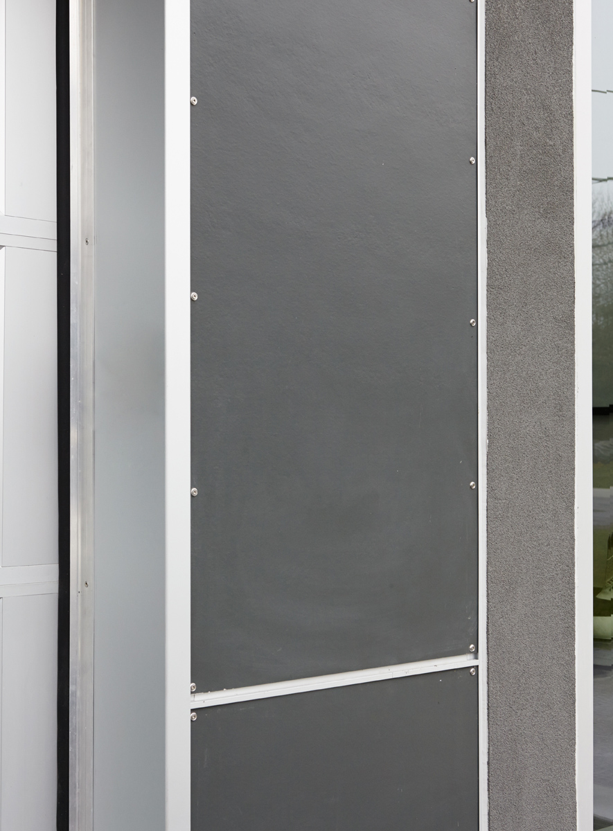 Contemporary Living: The exterior has a combination of cedar, stucco, and Hardi panel with anodized aluminum windows courtesy of Bigfoot