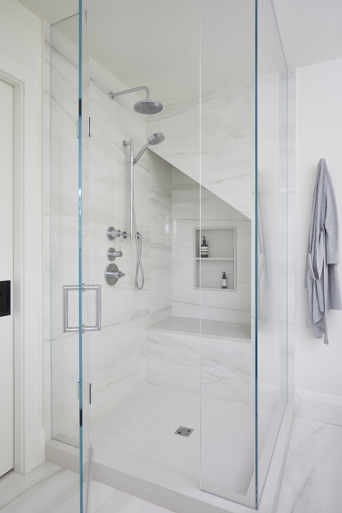 High Park-Swansea: The use of clever millwork continues on the second floor with the highly functional laundry room and customized closets for the children’s bedrooms
