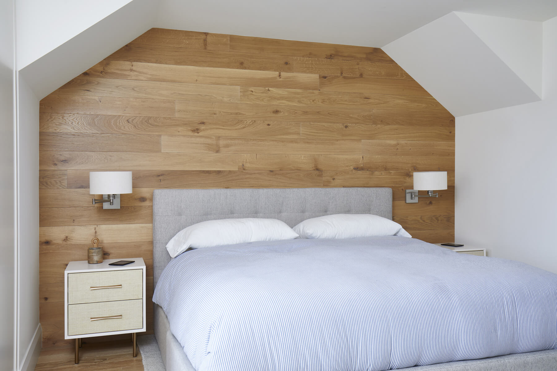 High Park-Swansea: Brass accents are used on the interior, while copper eaves elevate the exterior finishes