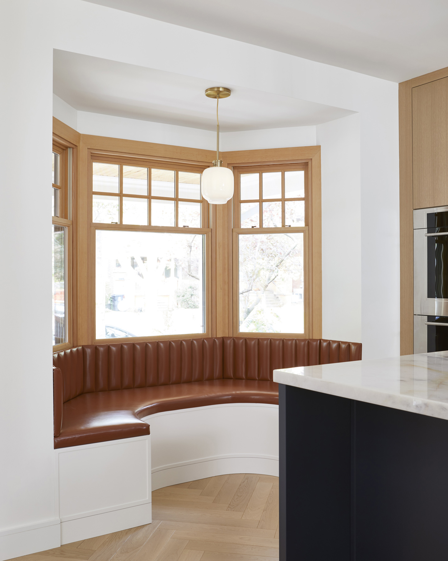 Roncesvalles Remodel: The kitchen was also repositioned from the back of the house to the front