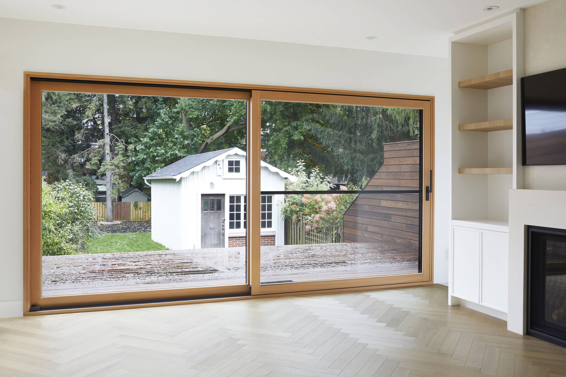 Roncesvalles Remodel: As a result, central to this renovation was the need to create a floor plan with a staircase to access all floors, space for a master bedroom and spacious ensuite on the second floor