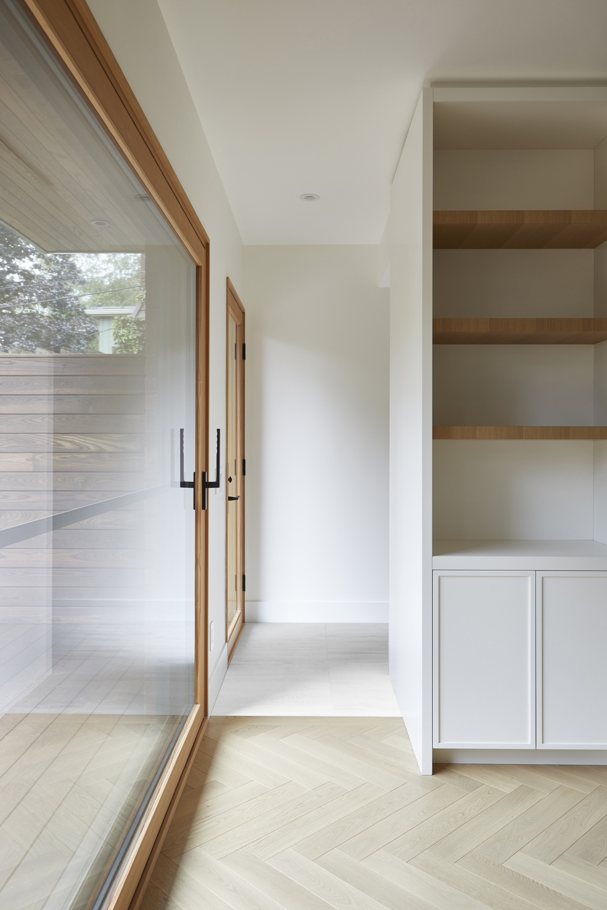 Roncesvalles Remodel: The kitchen was also repositioned from the back of the house to the front