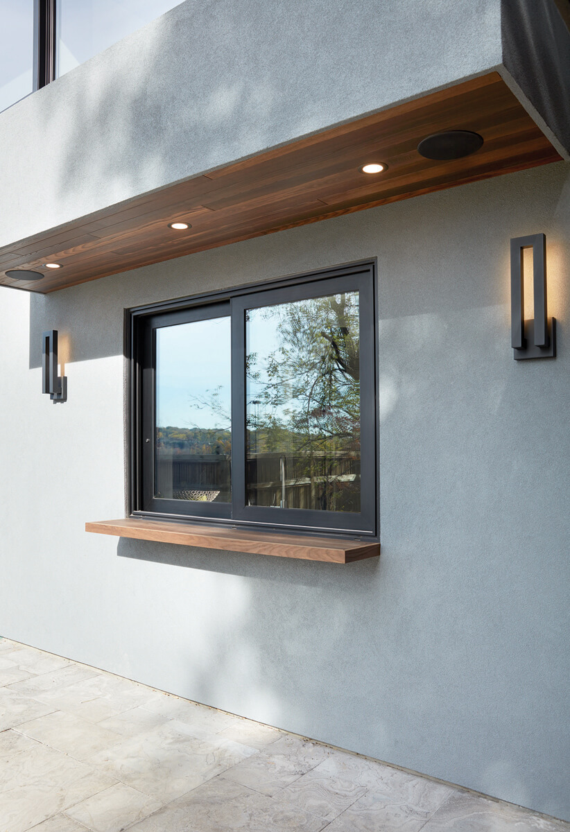 East York: The focus of this project was on bringing the outdoors in, with an extensive window package that allowed for views of the forested lot from all rooms and space for a collection of carefully curated art pieces
