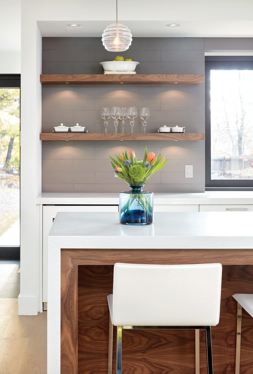 East York: The focus of this project was on bringing the outdoors in, with an extensive window package that allowed for views of the forested lot from all rooms and space for a collection of carefully curated art pieces
