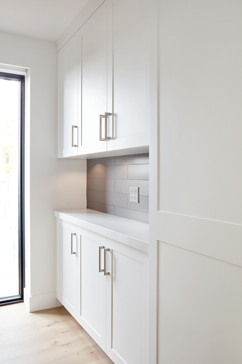 East York: The focus of this project was on bringing the outdoors in, with an extensive window package that allowed for views of the forested lot from all rooms and space for a collection of carefully curated art pieces