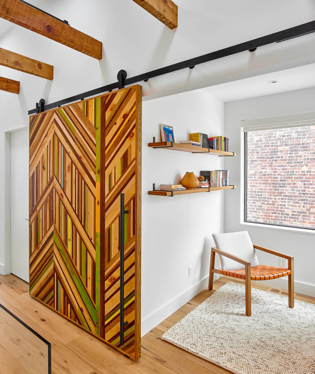 Roncesvalles Reno: The rear yard provides a more secluded outdoor space for family gatherings, and the new porch provides a generous urban room for sitting outdoors
