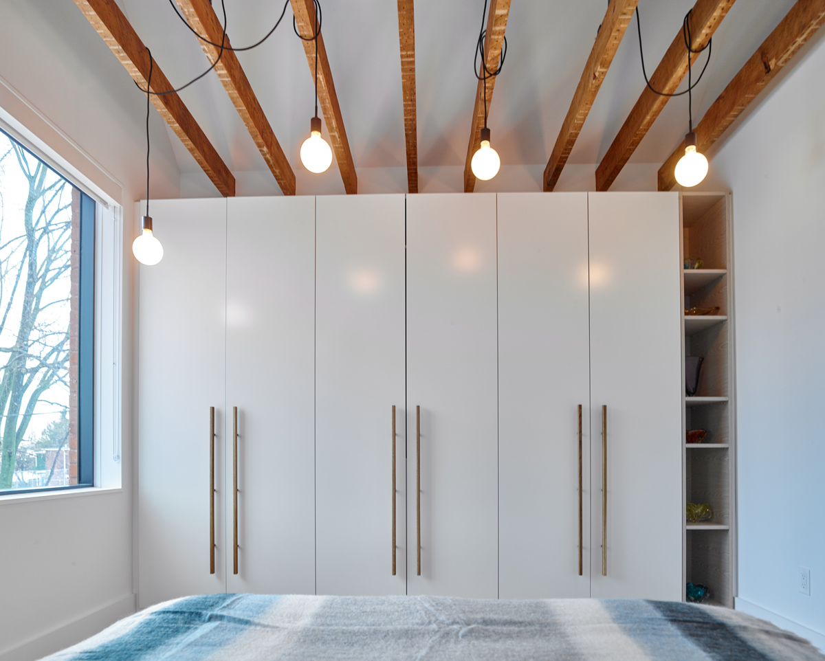 Roncesvalles Reno: Textures like exposed beams and geometric wild tiles give this home cool-kid elevation