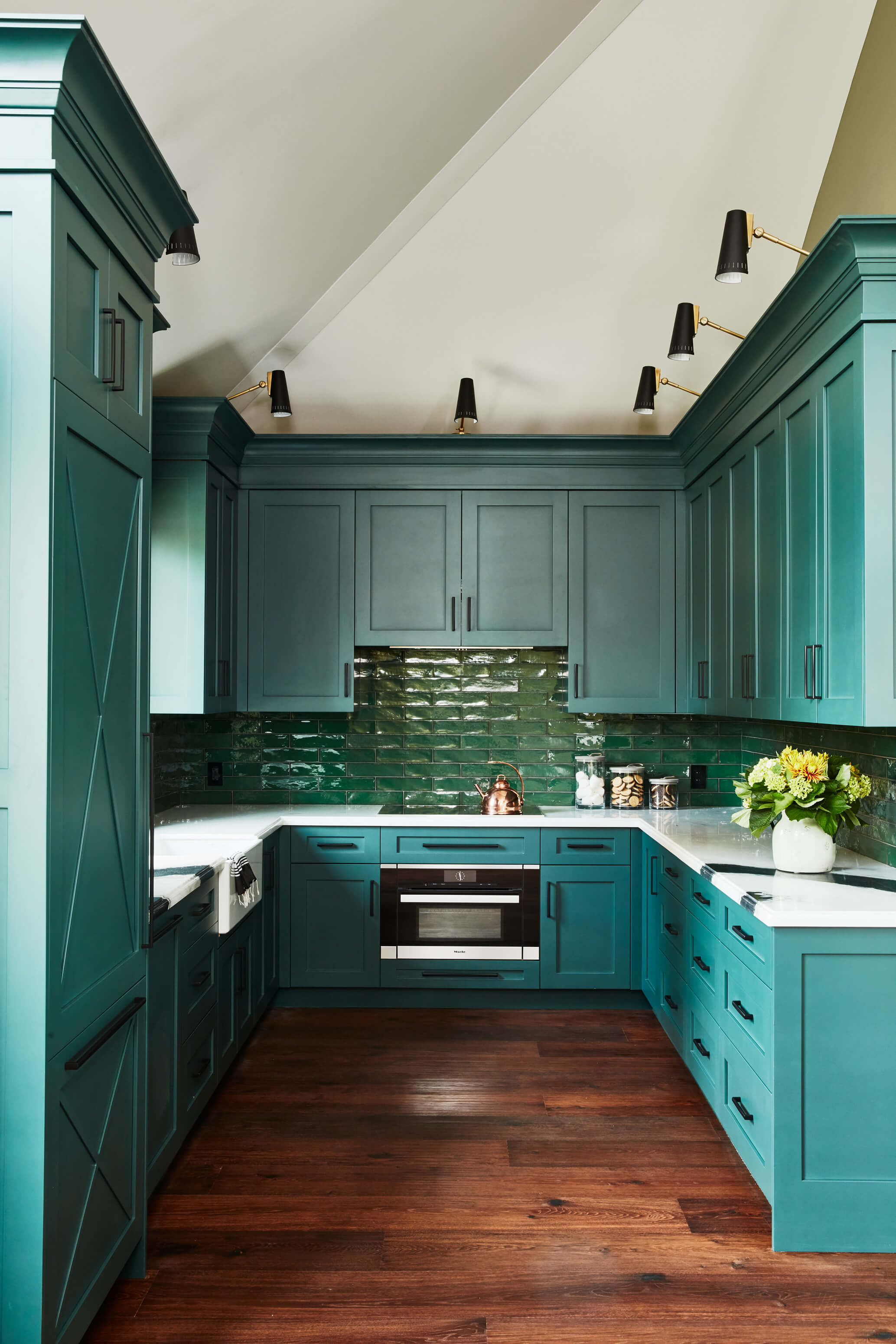 Country Retreat: Flanked by large windows, the home is abound with natural vistas