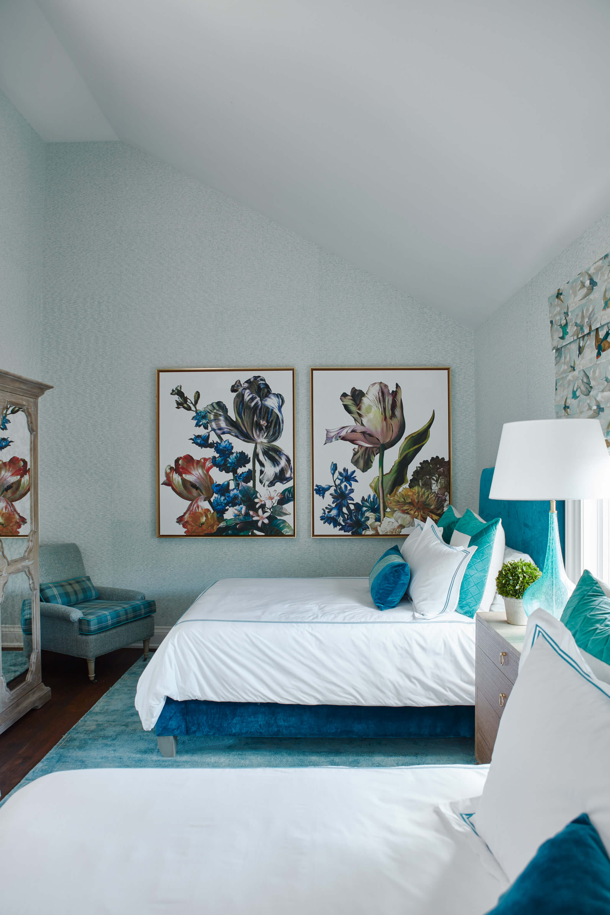 Country Retreat: Turquoise subway tiles elevate the laundry room from utilitarian to charming