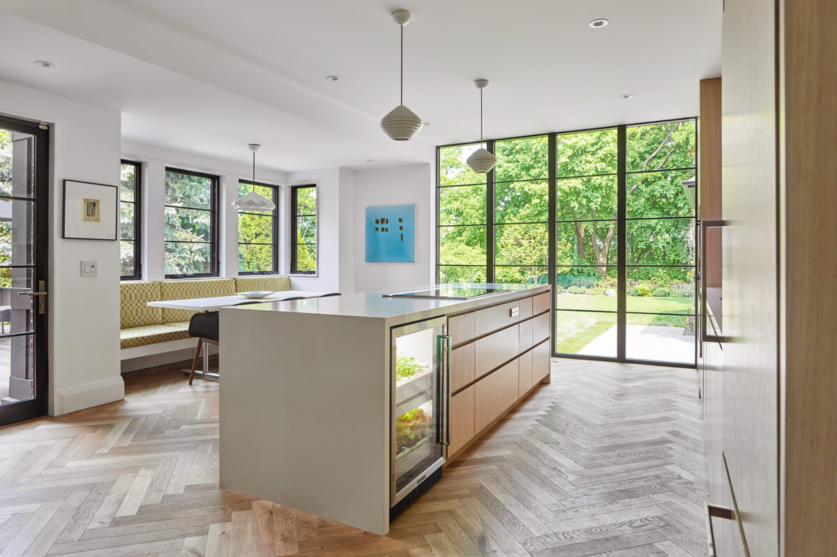 Beautiful Baby Point: Two additional additional bedrooms were refreshed to update juvenile kids' rooms to more mature finishes and furniture—appropriate for young adults