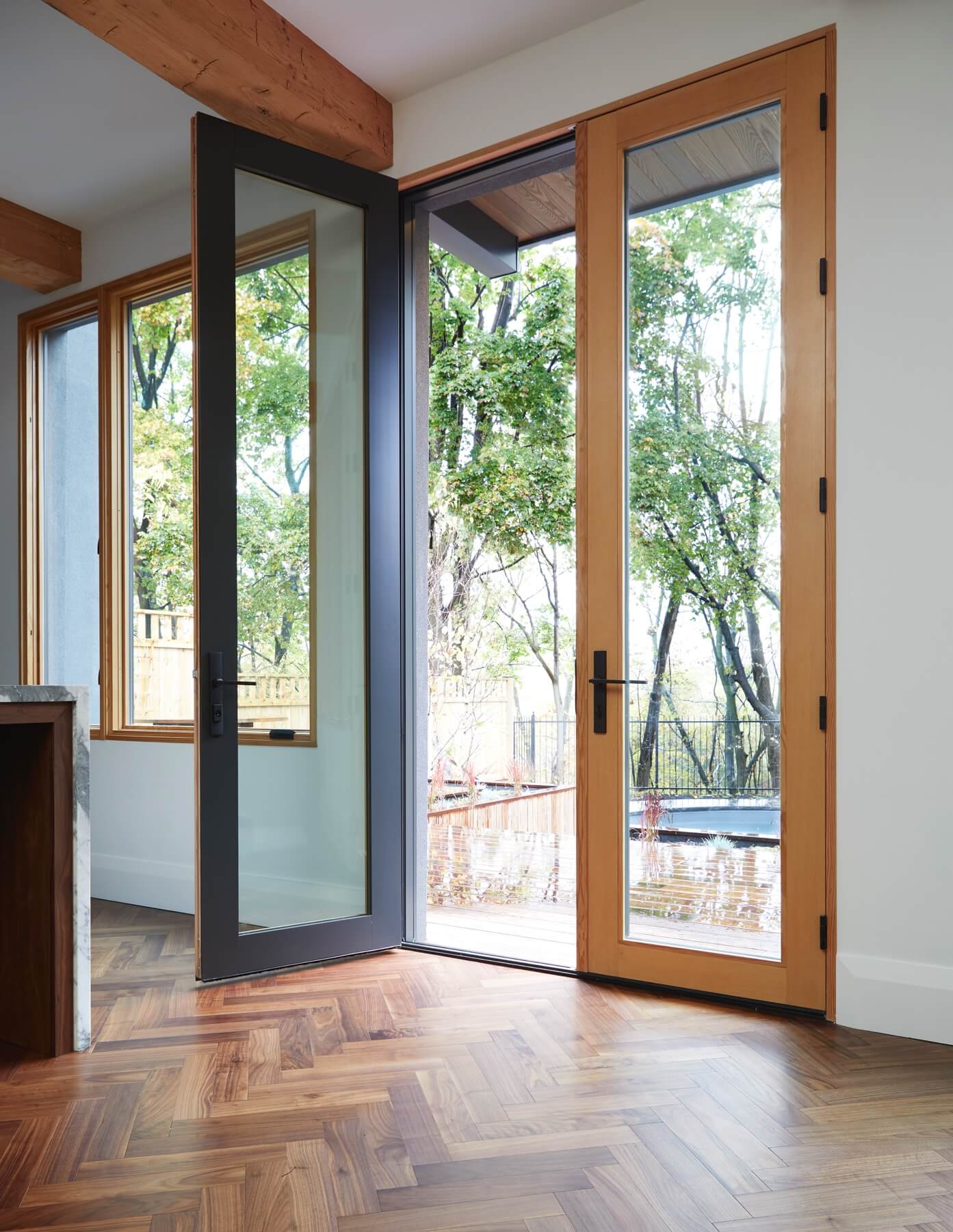 Islington Village: Perched high above the Islington Golf course, on a quiet cul-de-sac, this contemporary residential home is all about bringing the outdoor surroundings in