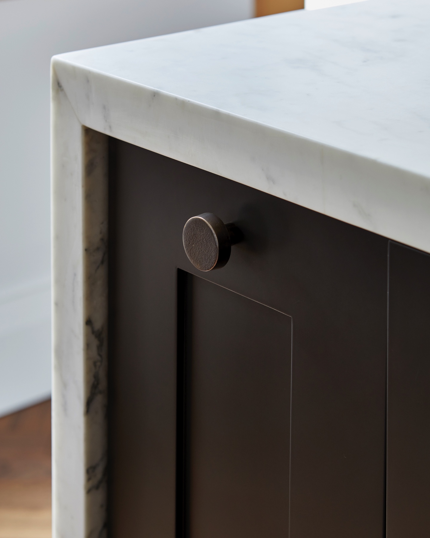 Islington Village: Design elements include the use of three species of wood, warm metals, various marbles, bespoke lighting fixtures and Canadian art as a focal point within each space