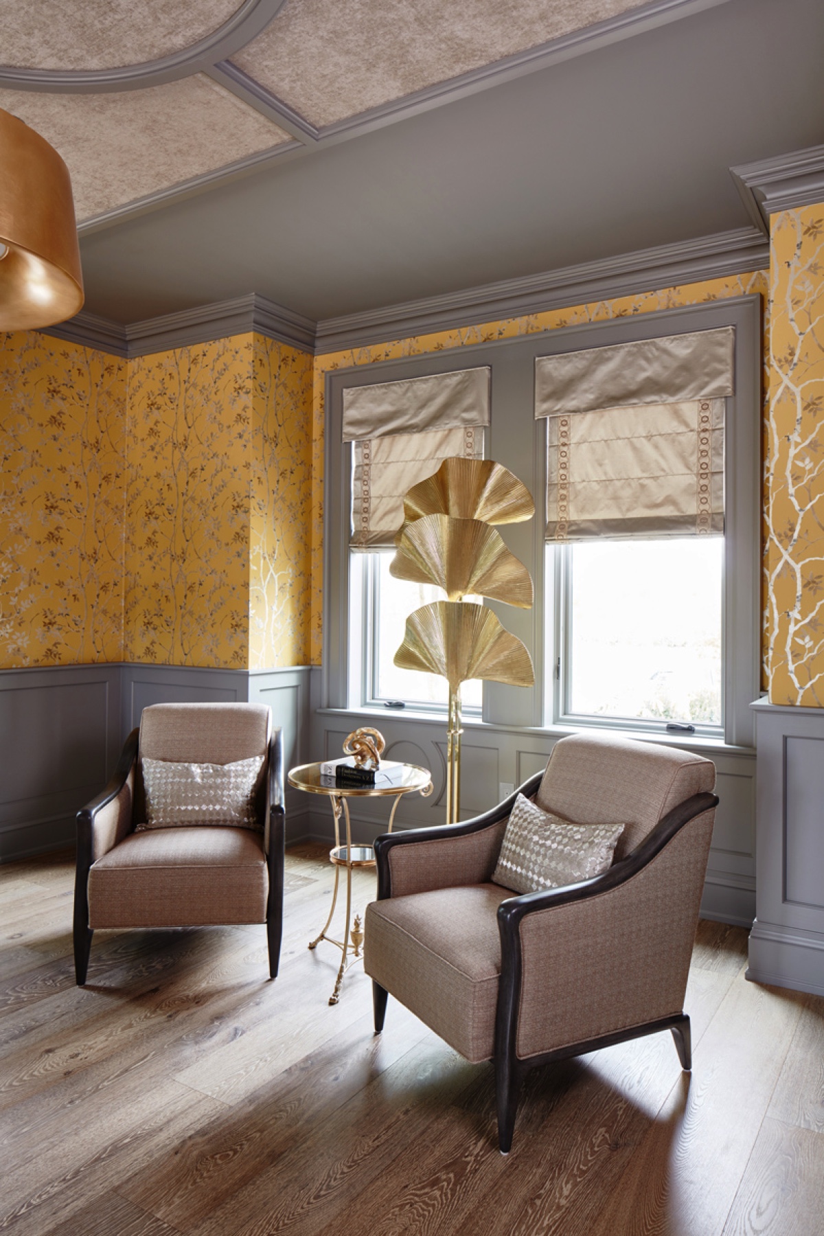 Manor Estate: The neutral silvery grey base colour palette is wonderfully punctuated by variations of bold blue, from powder to robin's egg, marine and royal