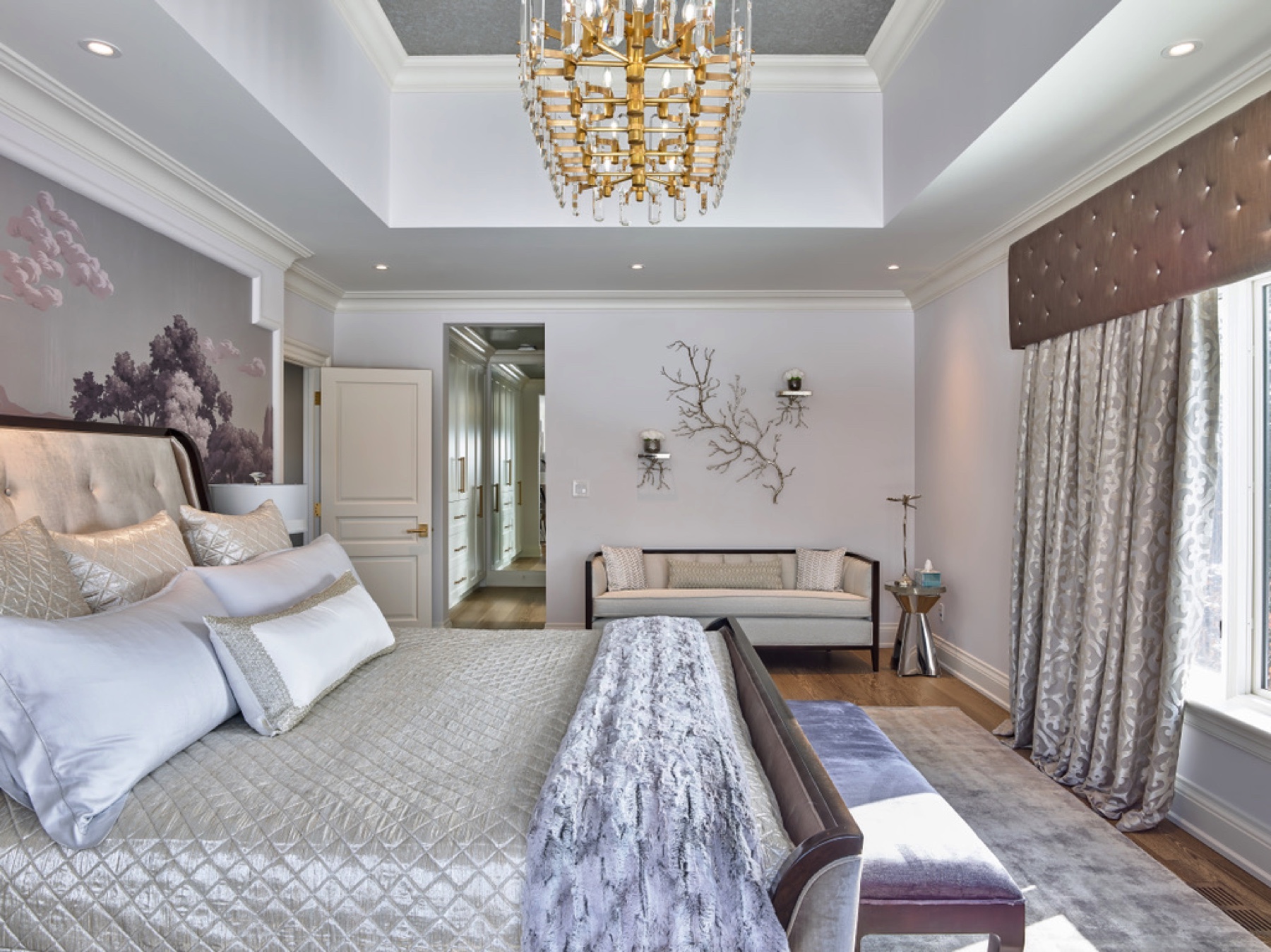 Manor Estate: The neutral silvery grey base colour palette is wonderfully punctuated by variations of bold blue, from powder to robin's egg, marine and royal