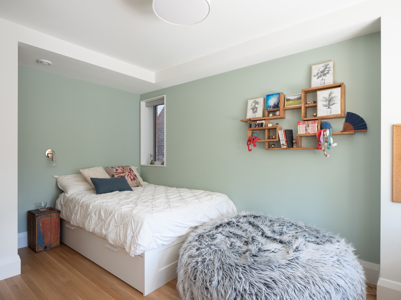Picturesque Parkside: Black steel-framed glass doors divide the principal rooms without closing them off, and brass flush-mounts add warmth throughout