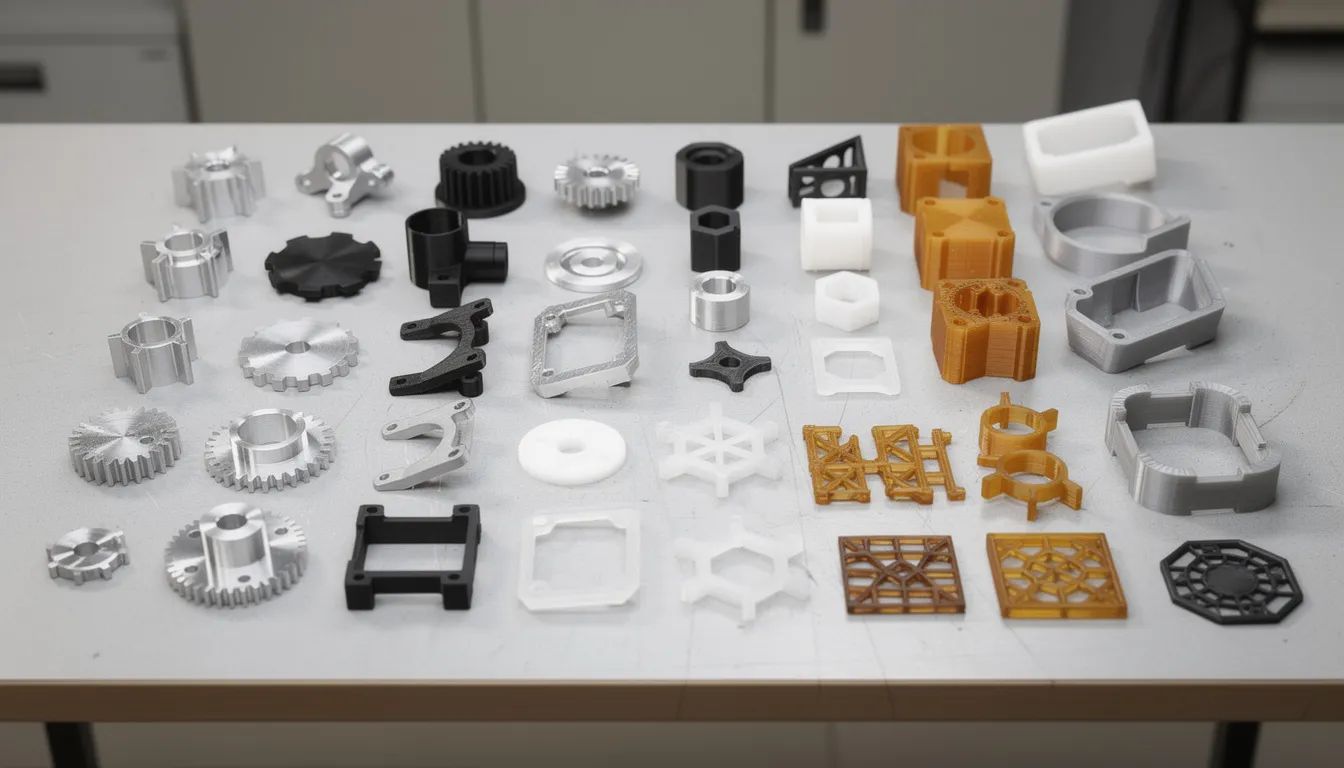 3D printed parts