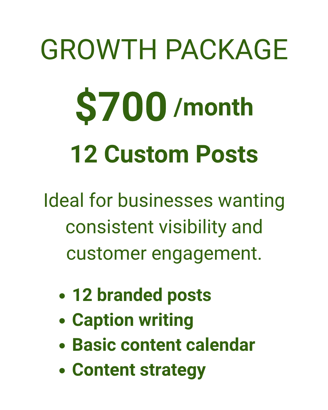 Growth Package for Content with Green Mountain Greenhouse