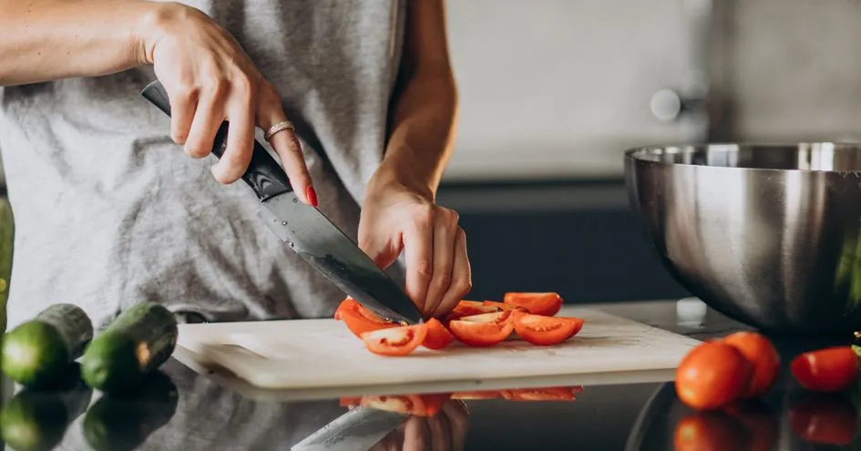 Relishing fresh, home-cooked food