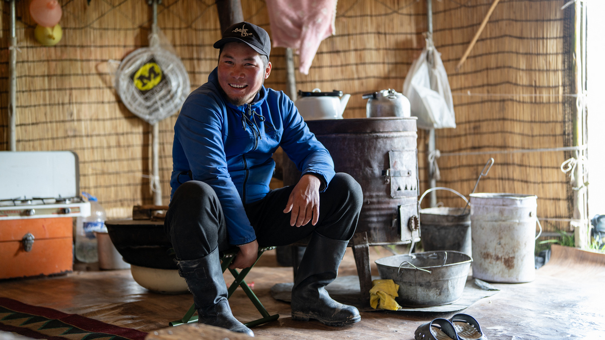 Guida a cavallo in yurta, Kyrgyzstan