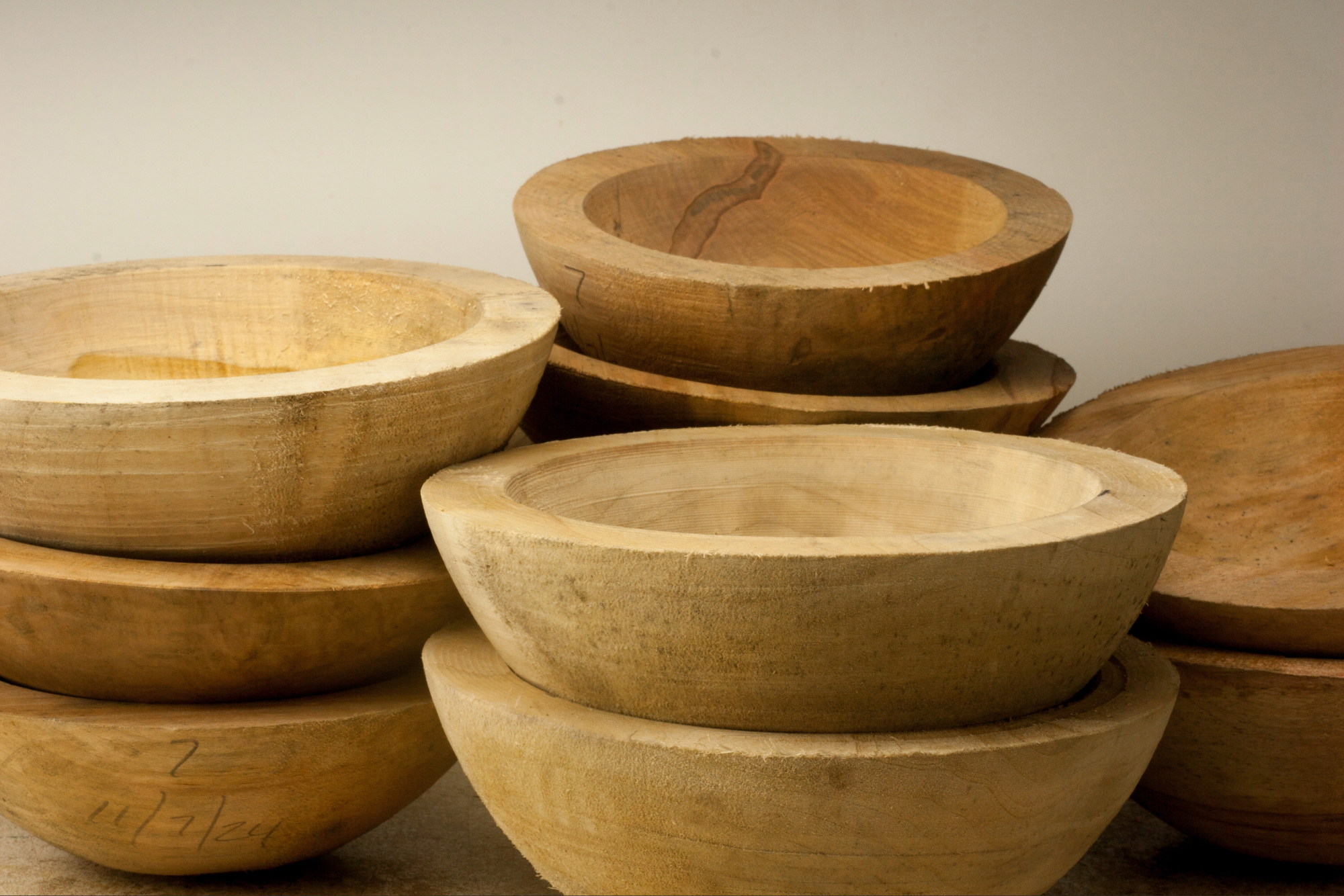 3 - Maple bowl blanks 8"