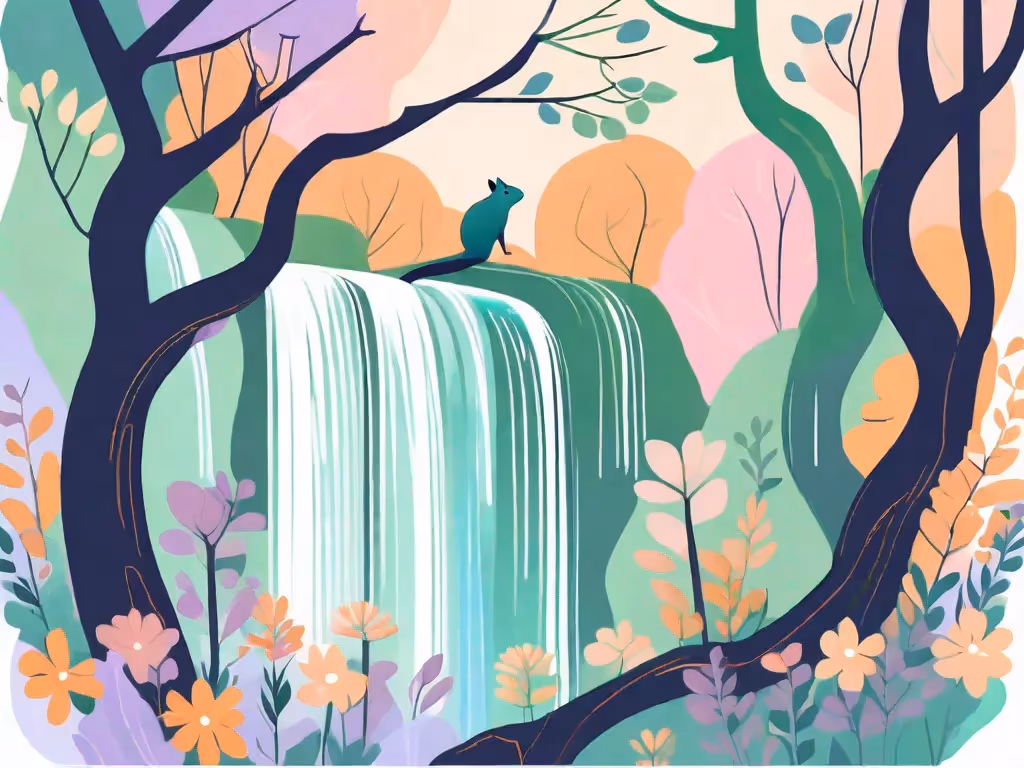 Relaxing to the Sounds of a Waterfall